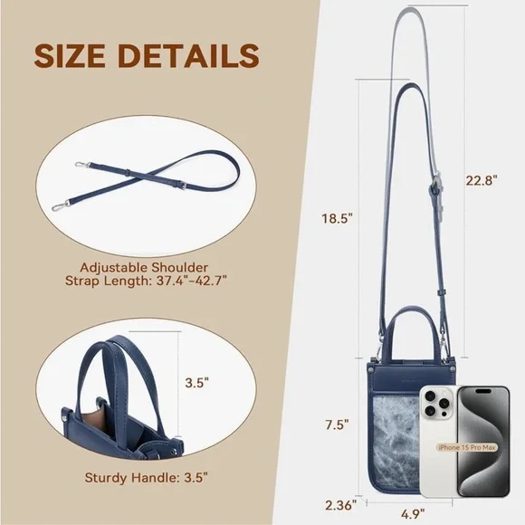 Blue Crossbody Bag - Picture 3 of 6